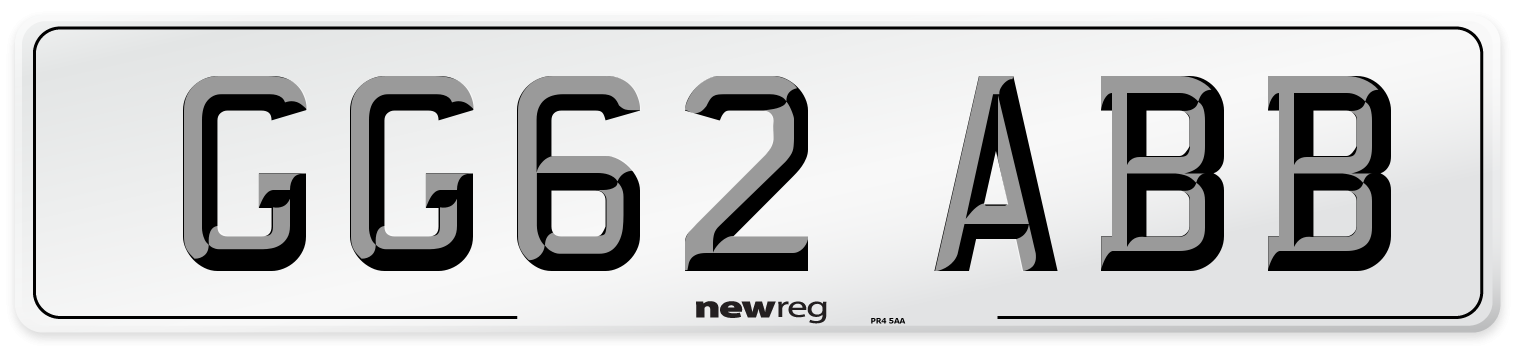 GG62 ABB Number Plate from New Reg